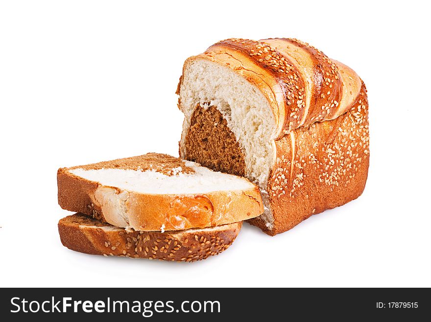 Bread on white with soft shadow
