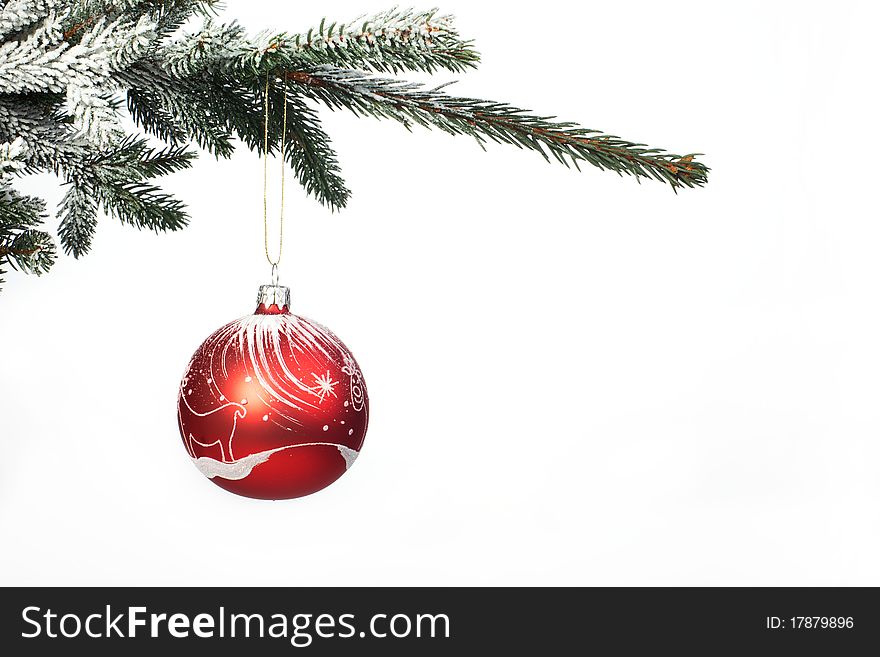 Christmas Ball On Christmas Tree