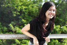 Attractive Asian Girl Smiling Royalty Free Stock Image Attractive Asian Girl Smiling Royalty Free Stock Image