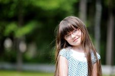 Active Little Girl With Long Dark Hair Royalty Free Stock Photos Active Little Girl With Long Dark Hair Royalty Free Stock Photos