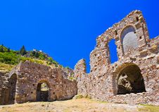 Ruins Of Old Town In Mystras, Greece Stock Image Ruins Of Old Town In Mystras, Greece Stock Image