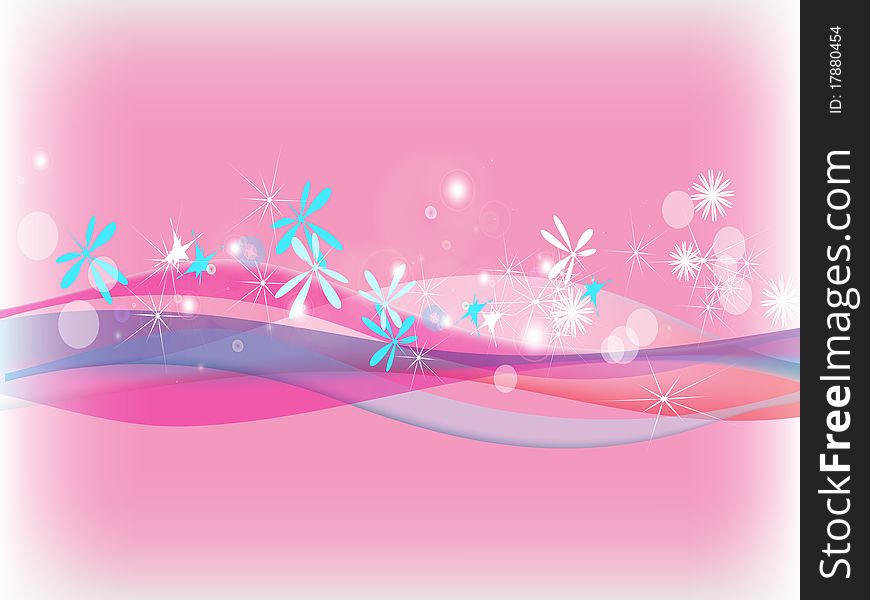 Sparkling pink background.Vector background