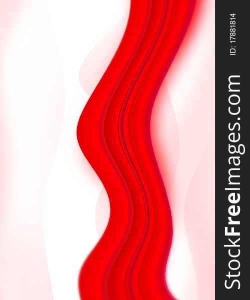 Style abstract background with red wave. Style abstract background with red wave