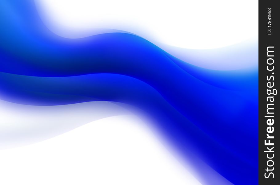 Style abstract background with blue air glow wave. Style abstract background with blue air glow wave