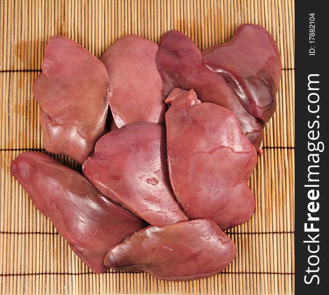 Pieces Of Raw Liver