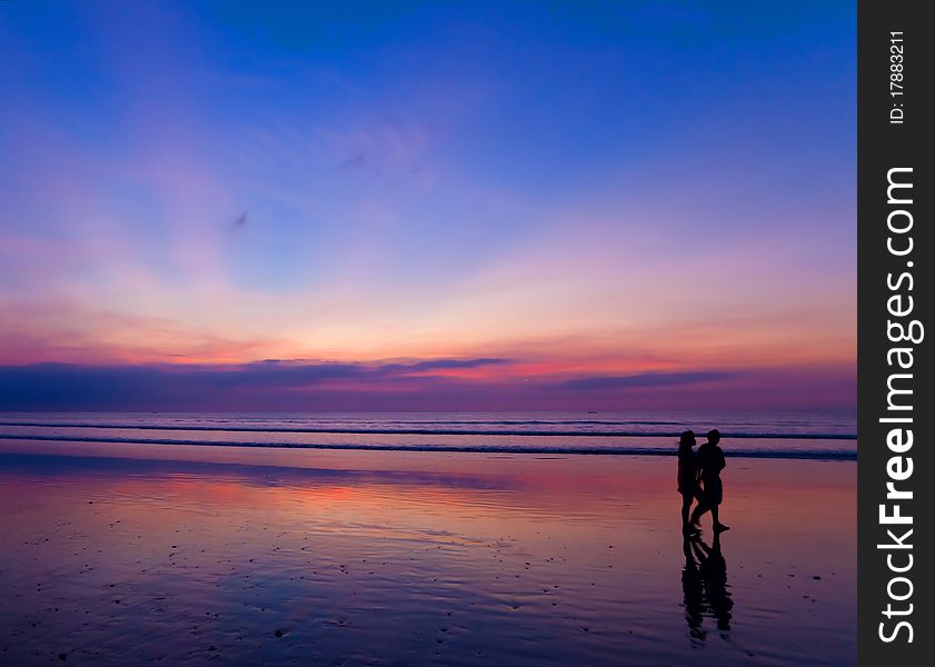 Bali. Beautiful sunset on the coast. Bali. Beautiful sunset on the coast.