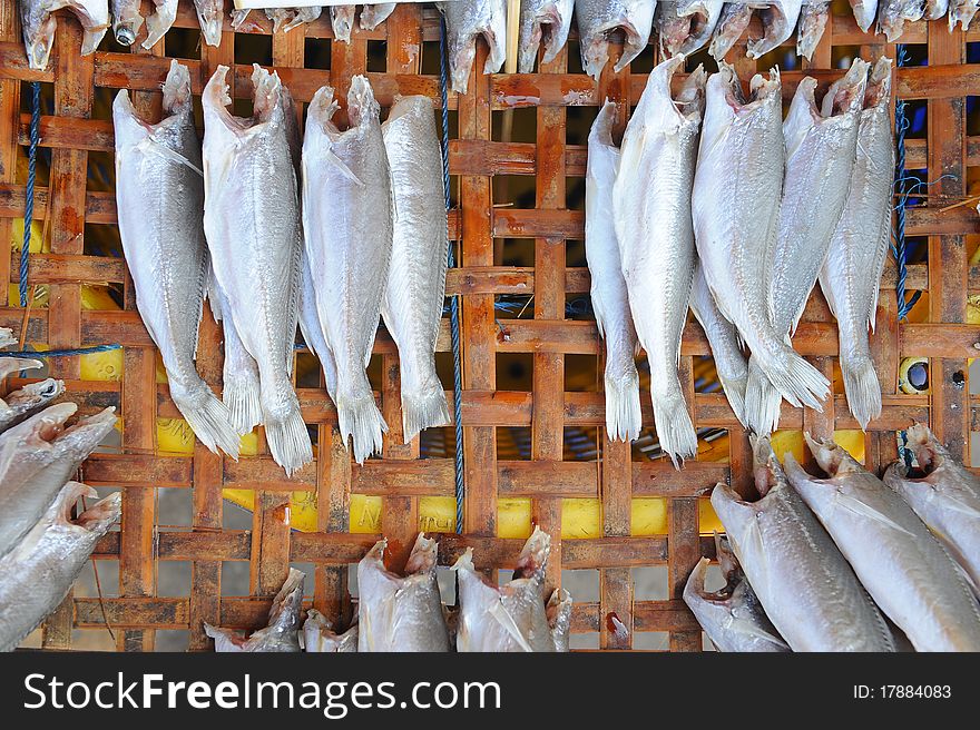 Dry fish prepare to thaifood