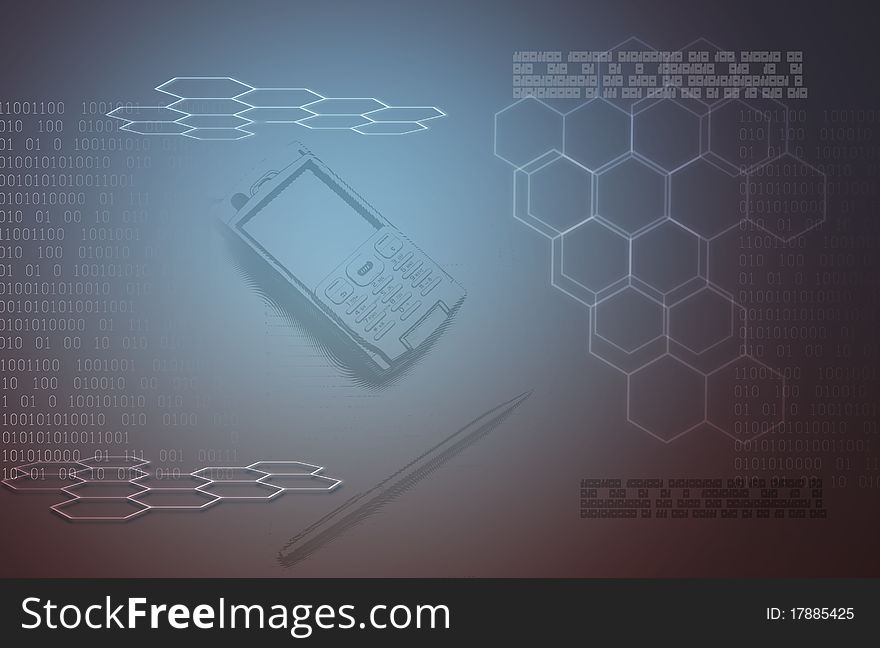 Abstract business creative communication background