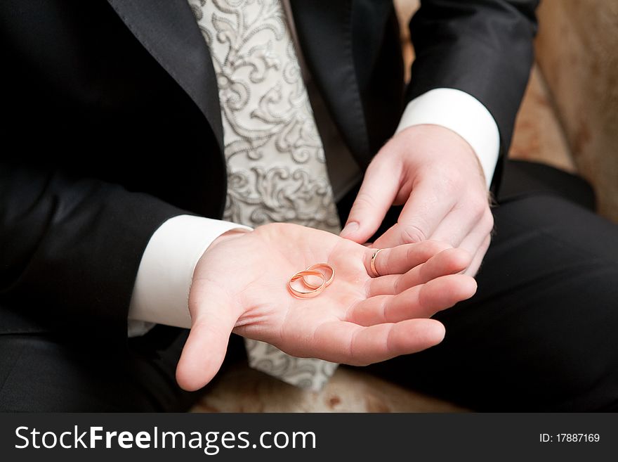 Wedding Rings In The Hand