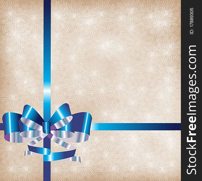The packed gift, vector background