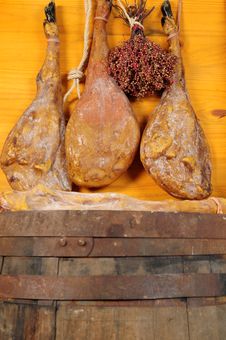 Cured Ham. Stock Photography Cured Ham. Stock Photography