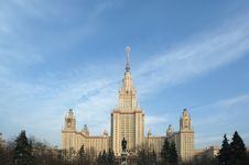 Moscow State University Main Building Royalty Free Stock Image Moscow State University Main Building Royalty Free Stock Image