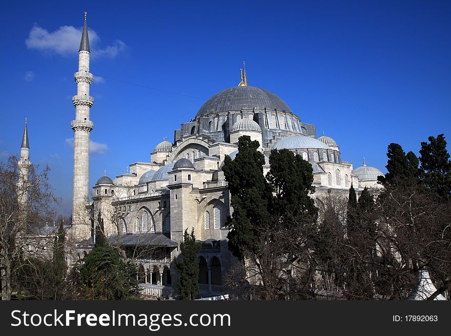 Suleymaniye Mosque in Istanbul,Turkey.