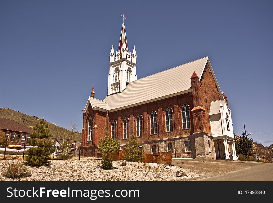 St. Mary's in the Mountains- This Virginia City church is the first Catholic church in Nevada