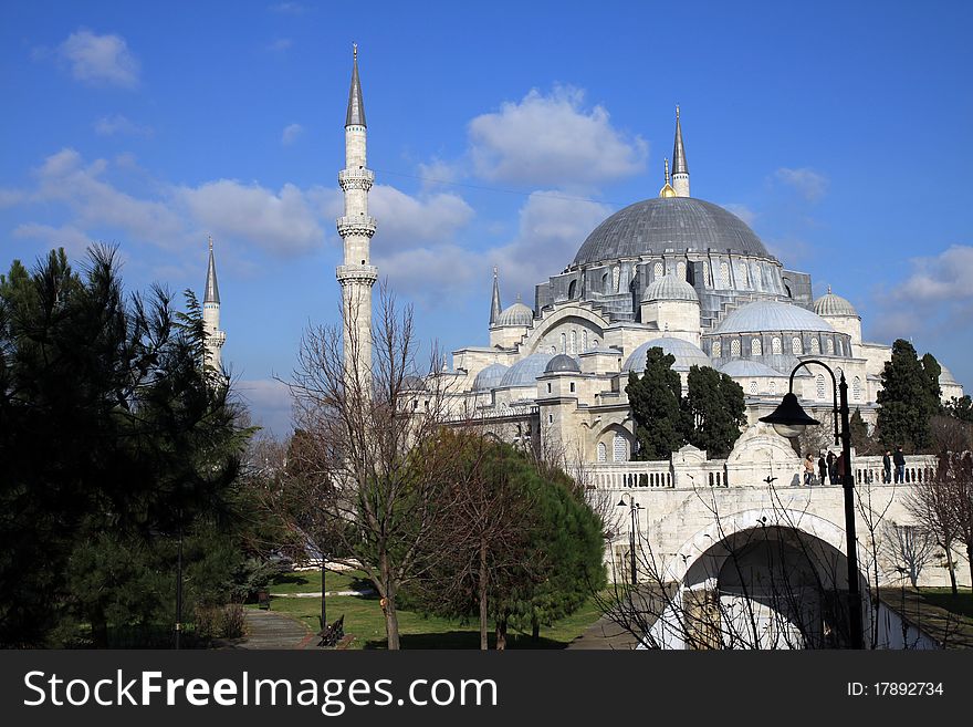Suleymaniye Mosque in Istanbul,Turkey.