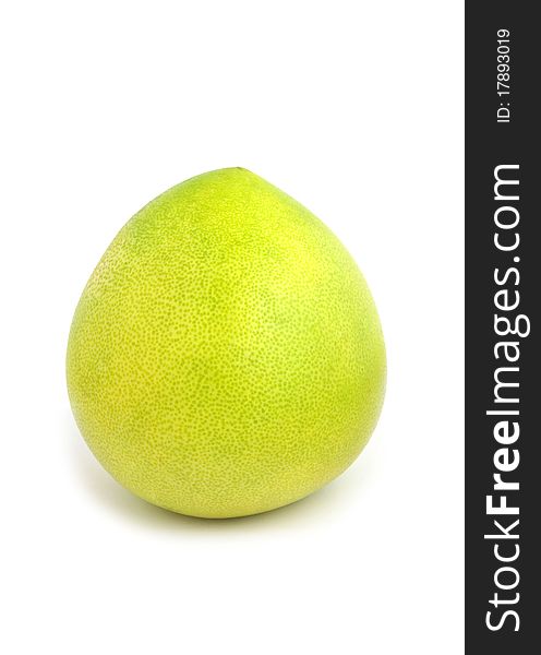 Ripe pomelo fruit isolated on a white background. Ripe pomelo fruit isolated on a white background