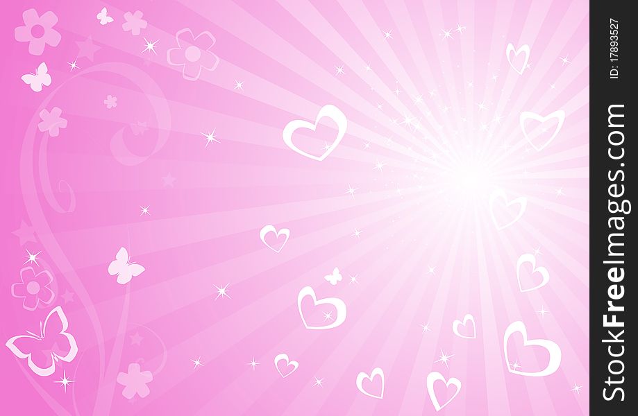 Vector valentine background. Clip-art