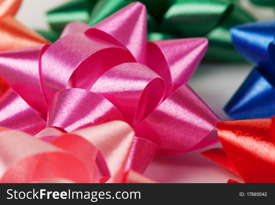 Background color of gift ribbons and flowers