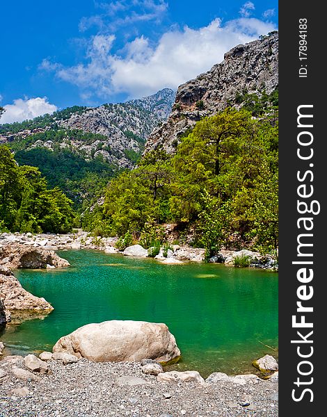 View of the canyon Goynuk in Taurus Mountains. Turkey. View of the canyon Goynuk in Taurus Mountains. Turkey