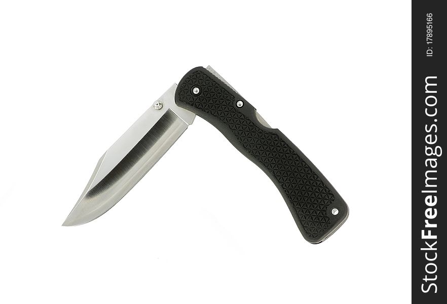 Clasp knife against a white background