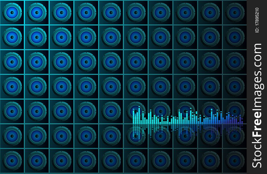 Abstract music background. Clip-art