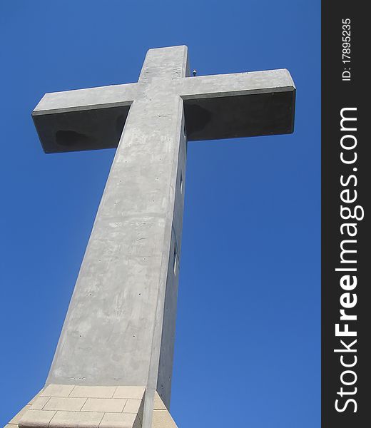 Viewing platform in the form of a cross Greece island Rhodes