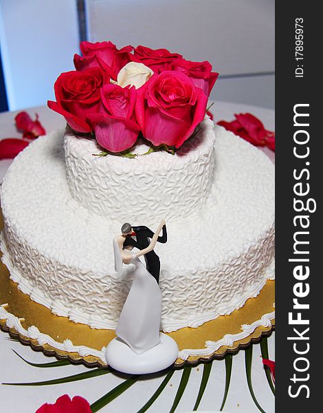 Small Pretty Wedding Cake- Modern