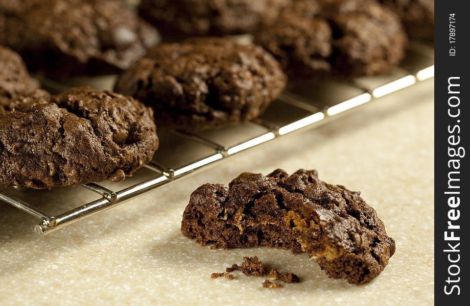 Chocolate nut cookie sample