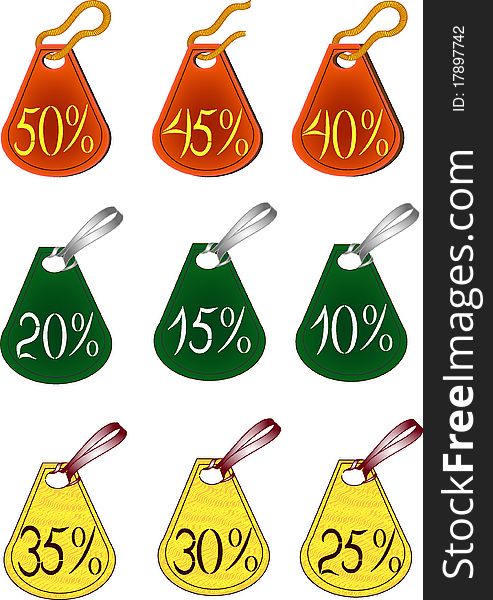 Labels With Discount Percent