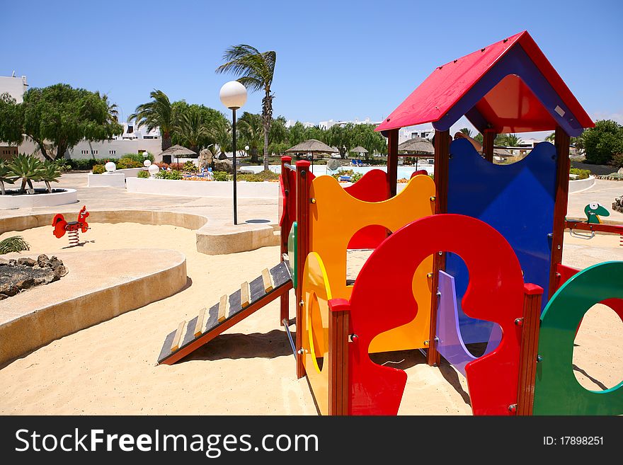 Children colorful place for playing. Children colorful place for playing