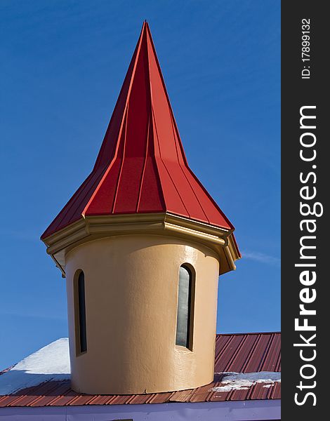 Sandusky, OH - The top of a castle arcade in sandusky ohio. Sandusky, OH - The top of a castle arcade in sandusky ohio