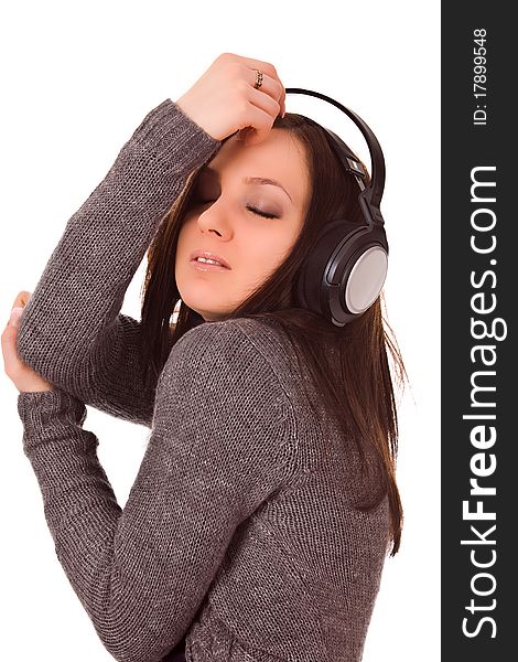 Dancing Woman With Headphones