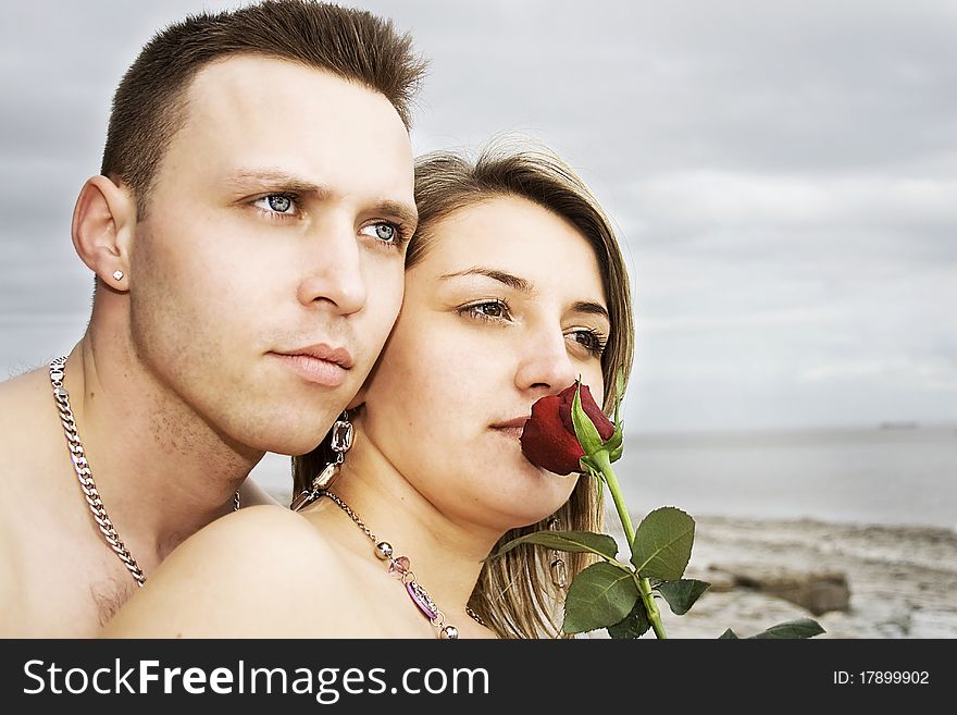 Couple With Rose