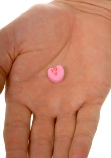 I Love You Candy Heart Royalty Free Stock Photos