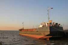 Trawler At Dusk Royalty Free Stock Photo