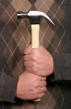 Free Man Holding Hammer Royalty Free Stock Photo - 1795525