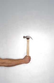 Man Holding A Hammer Royalty Free Stock Images Man Holding A Hammer Royalty Free Stock Images