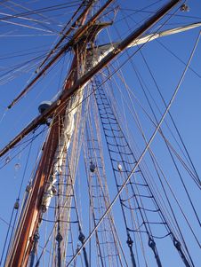 Mast And Ropes Stock Photo Mast And Ropes Stock Photo