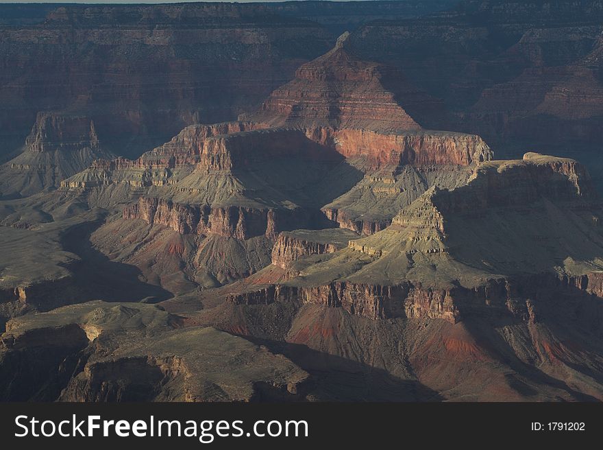 Scenic View of Grand Canyon in Morning Light