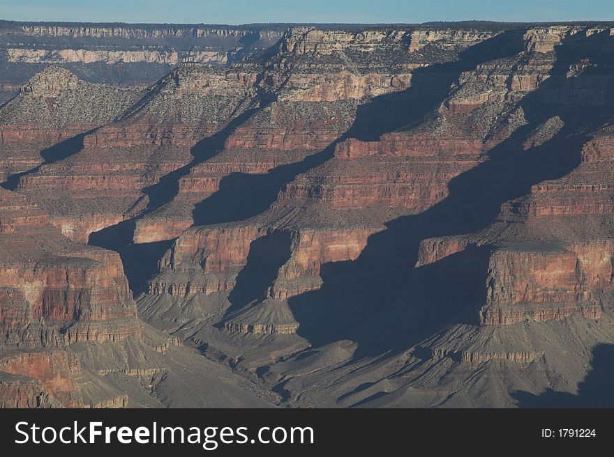 Scenic view of grand canyon in morning light