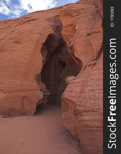 Entrance to Antelope Slot Canyon