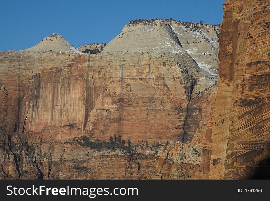 Mountains in Zion National Park Utah