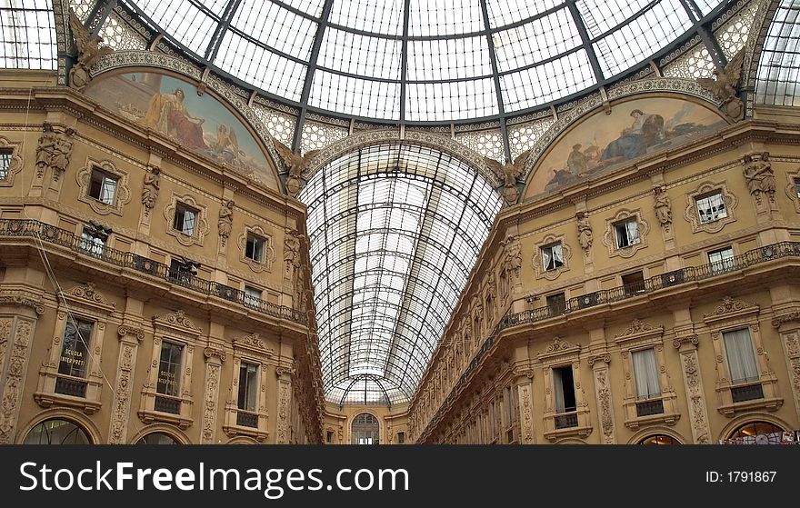 Galleria Vittorio Emanuelle in Milan Italy