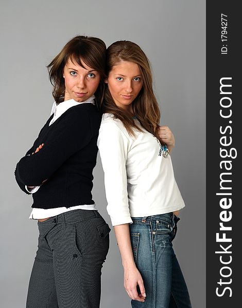 Photo-session in studio of the Russian girls. Photo-session in studio of the Russian girls