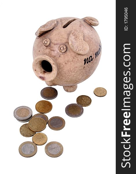 Piggy bank but human money. Piggy bank but human money