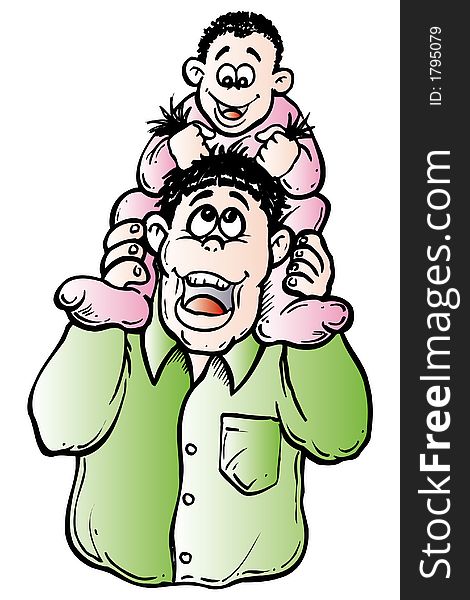 Illustration of young people family aspect. Illustration of young people family aspect