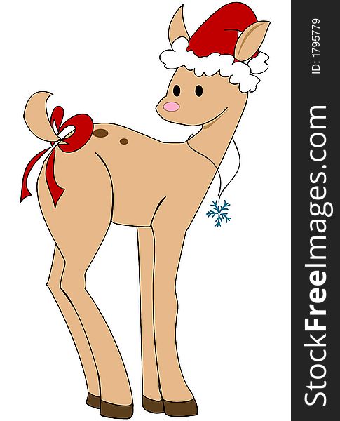 Christmas Deer (Xmas, Holiday, Winter)