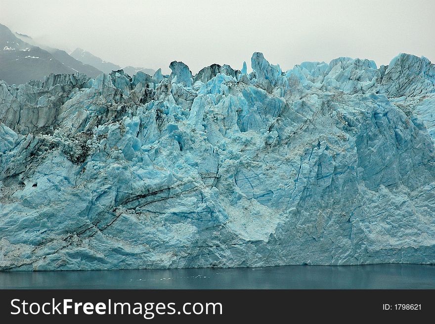 Harvard Glacier in the College Fjord, Alaska. Harvard Glacier in the College Fjord, Alaska