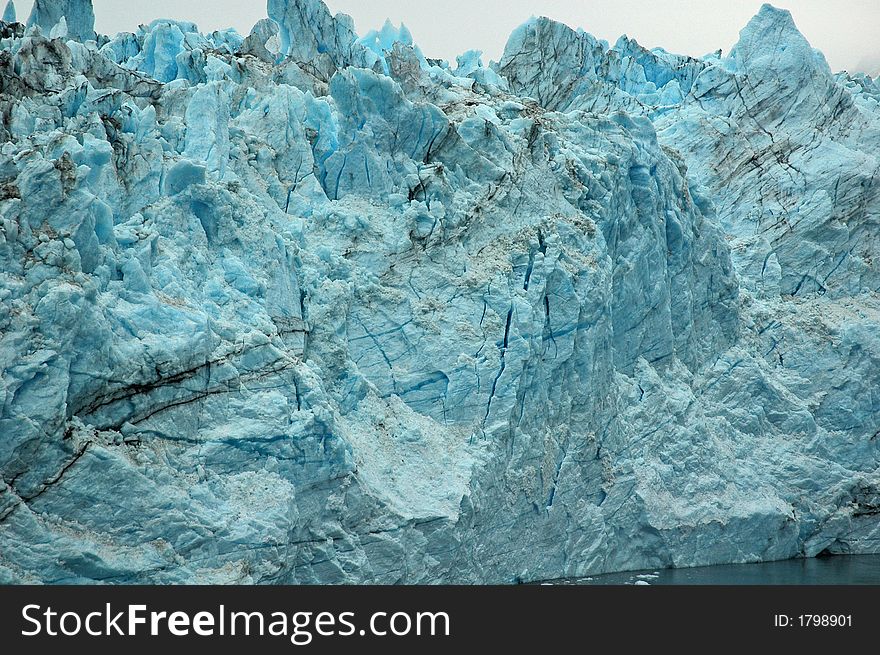 Harvard Glacier in the College Fjord, Alaska. Harvard Glacier in the College Fjord, Alaska