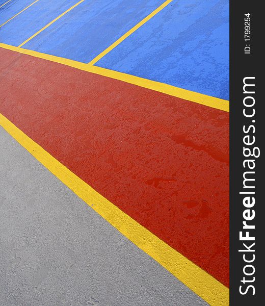Color and lines car park
